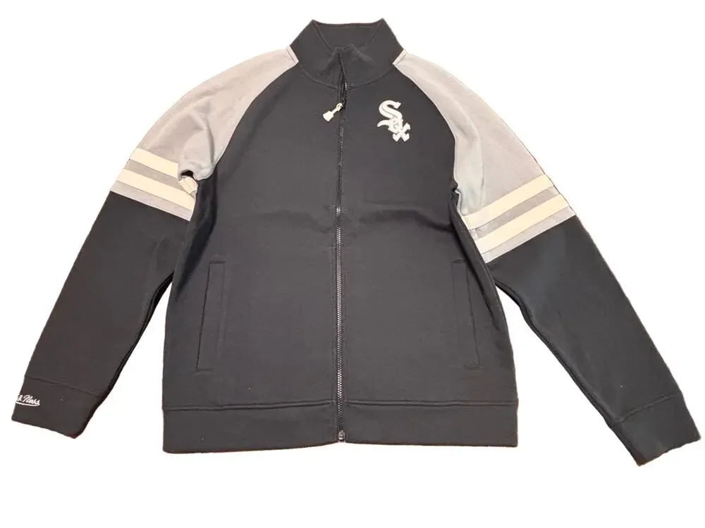 Chicago White Sox Mitchell & Ness Long Sleeve Shirt Sweater Men Large L New NWOT